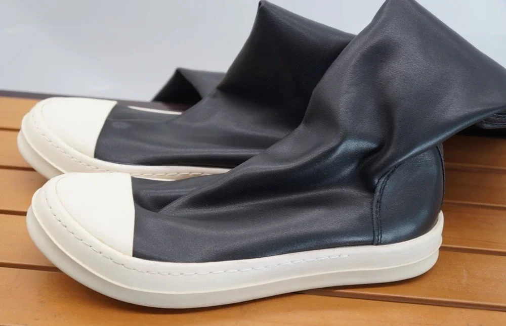Rick Owens Sneaker Boots Thigh High Stretch Over Knee Pull On Size EU 39